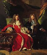 Hyacinthe Rigaud Pierre-Cardin Lebret (1639-1710) and his son Cardin Le Bret (1675-1734), oil painting artist